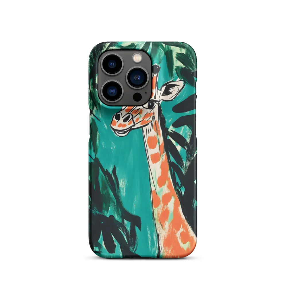 Curious Giraffe in Lush Greenery | Phone Case |  14 Pro | Snap Case | Matte