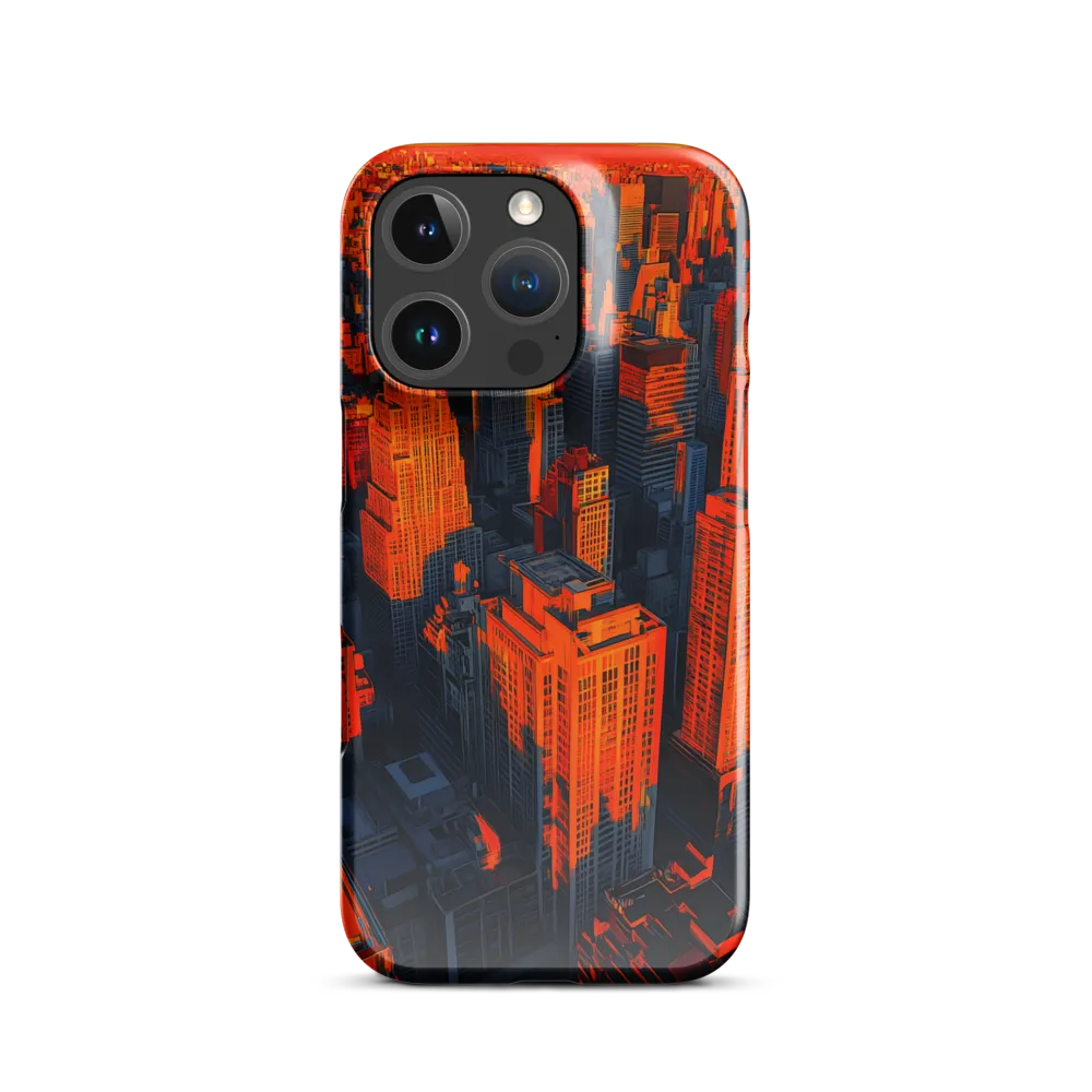 Urban Dawn: A Digital Ode to Skyscrapers | Phone Case |  16 Pro | Snap Case | Glossy