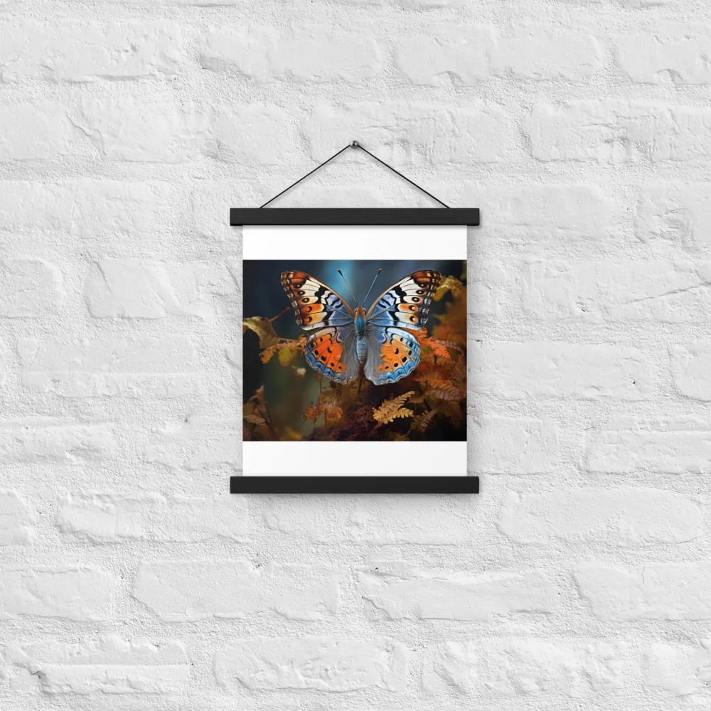 Harmony in Color: The Butterfly | Poster With Black Wood Hanger | 11″×14″