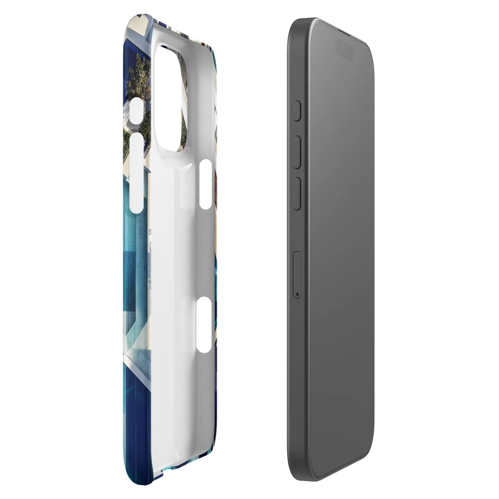 Aerial Harmony: The Geometry of Water | Phone Case |  16 Pro Max | Snap Case | Matte