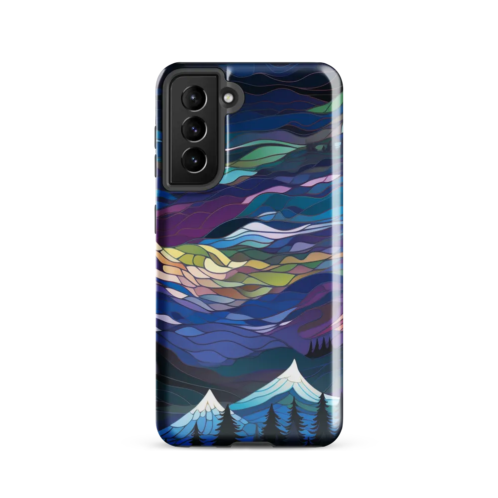 Twilight Peaks: An Abstract Mountain Landscape