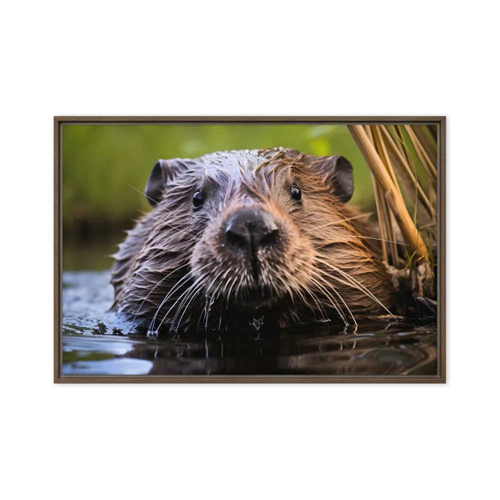 Emergence of the Beaver | Canvas with Brown Frame | 20″×30″