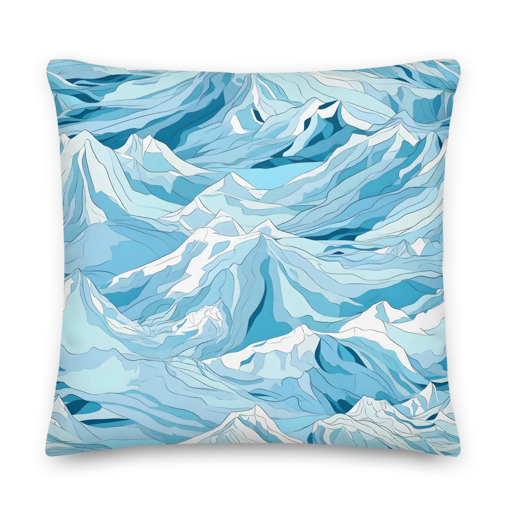 Majestic Peaks of Serenity | Pillow | 22″×22″