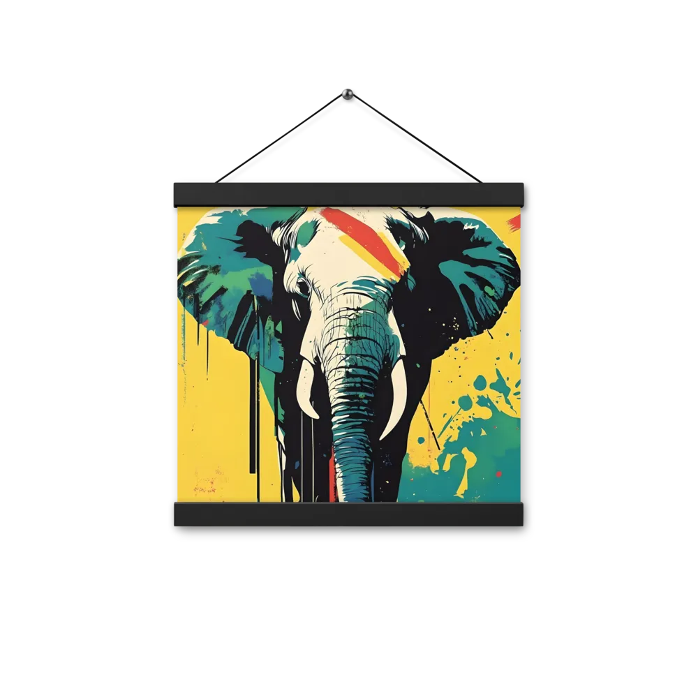 Elegance of the Wild: A Colorful Harmony | Poster With Black Wood Hanger | 12″×12″