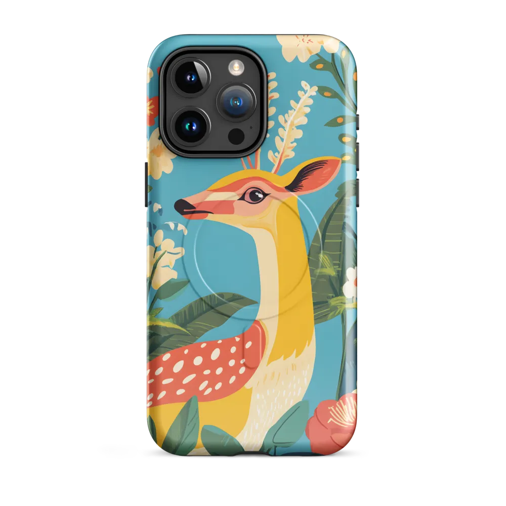 Serene Majesty: A Vibrant Deer Amidst Flora