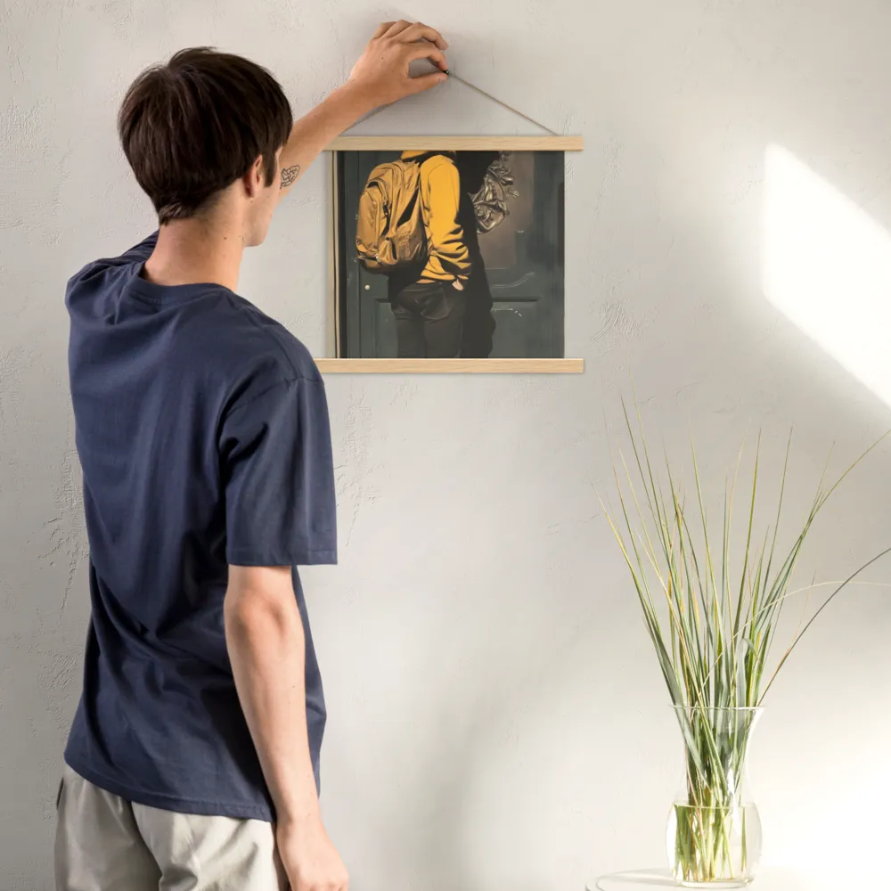 Silent Reflection | Poster With Oak Wood Hanger | 14″×14″