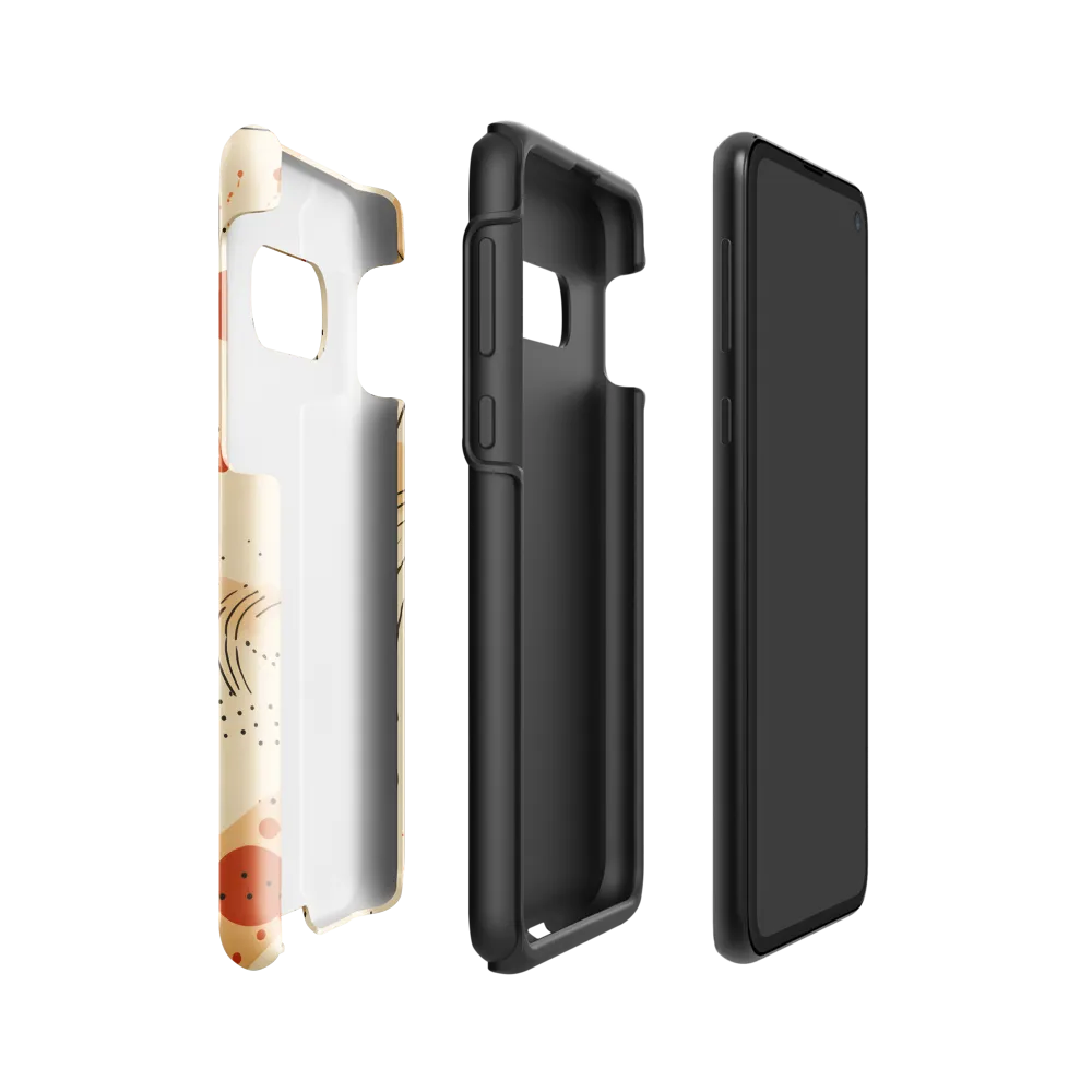 Playful Patterns in Earth Tones | Phone Case |  S10e | Tough Case | Glossy
