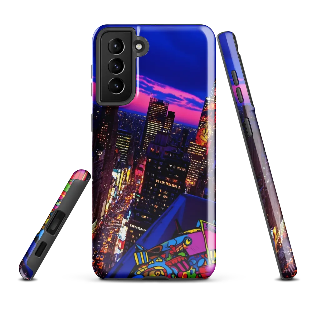 Neon Twilight: A City in Vibrance