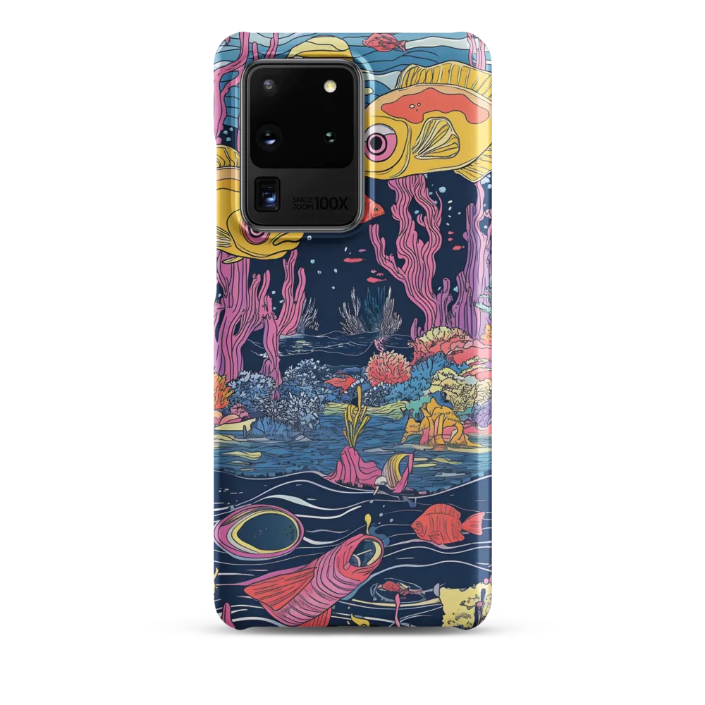 Underwater Dreamscape: A Playful Encounter | Phone Case |  S20 Ultra | Snap Case | Matte