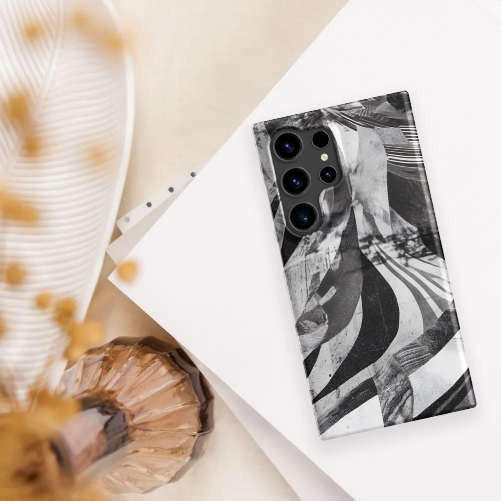 Fluidity in Monochrome | Phone Case |  S24 Ultra | Snap Case | Matte