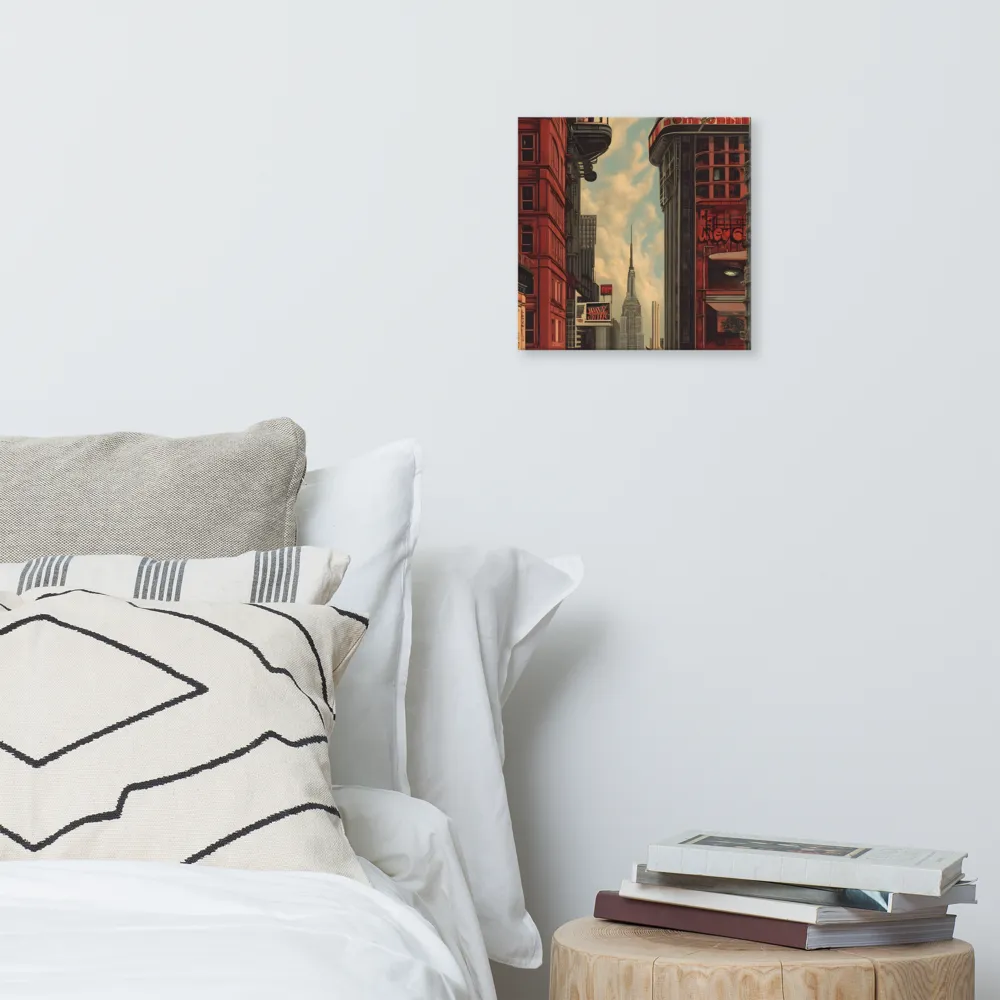 A Glimpse of Tomorrow: Urban Ambition | Canvas | 12″×12″