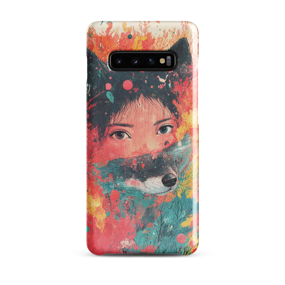 Harmony of Spirit: Girl and Wolf | Phone Case |  S10 Plus | Snap Case | Glossy