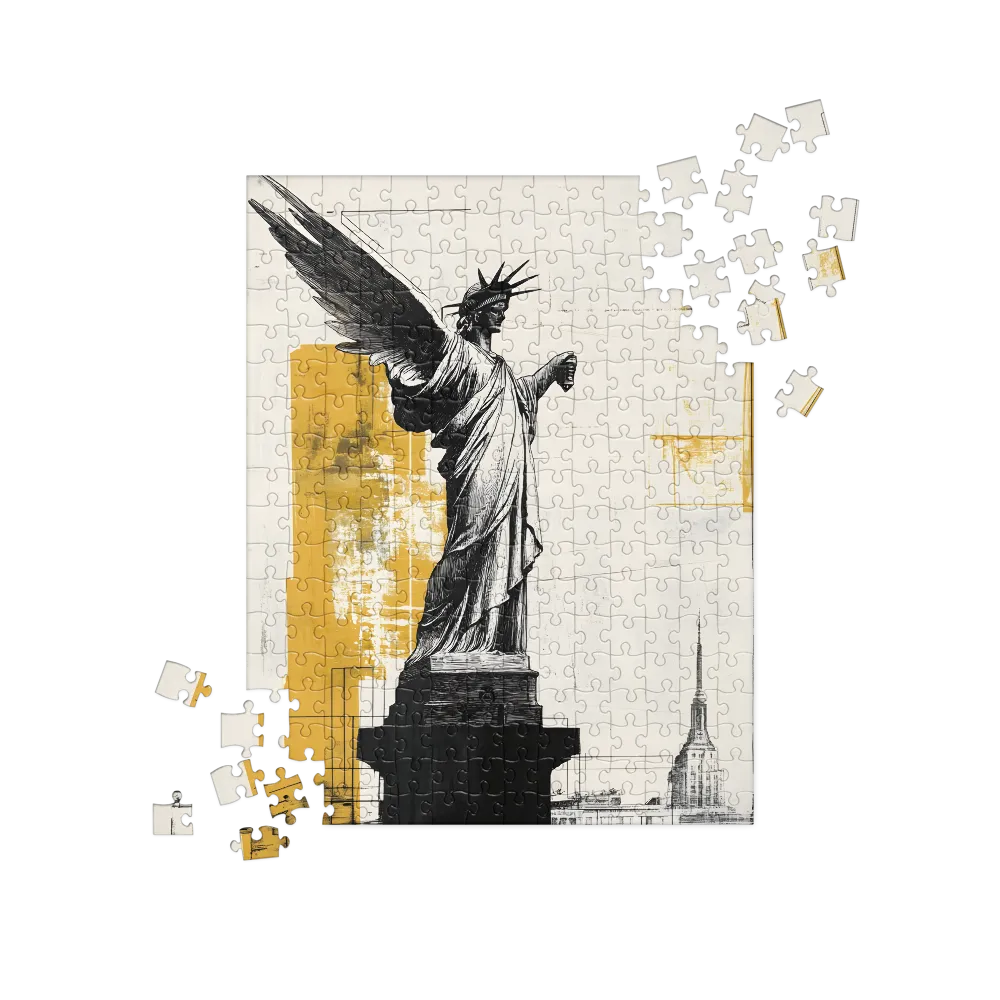 Guardian of Freedom: A Modern Interpretation | Jigsaw Puzzle | 252 pieces