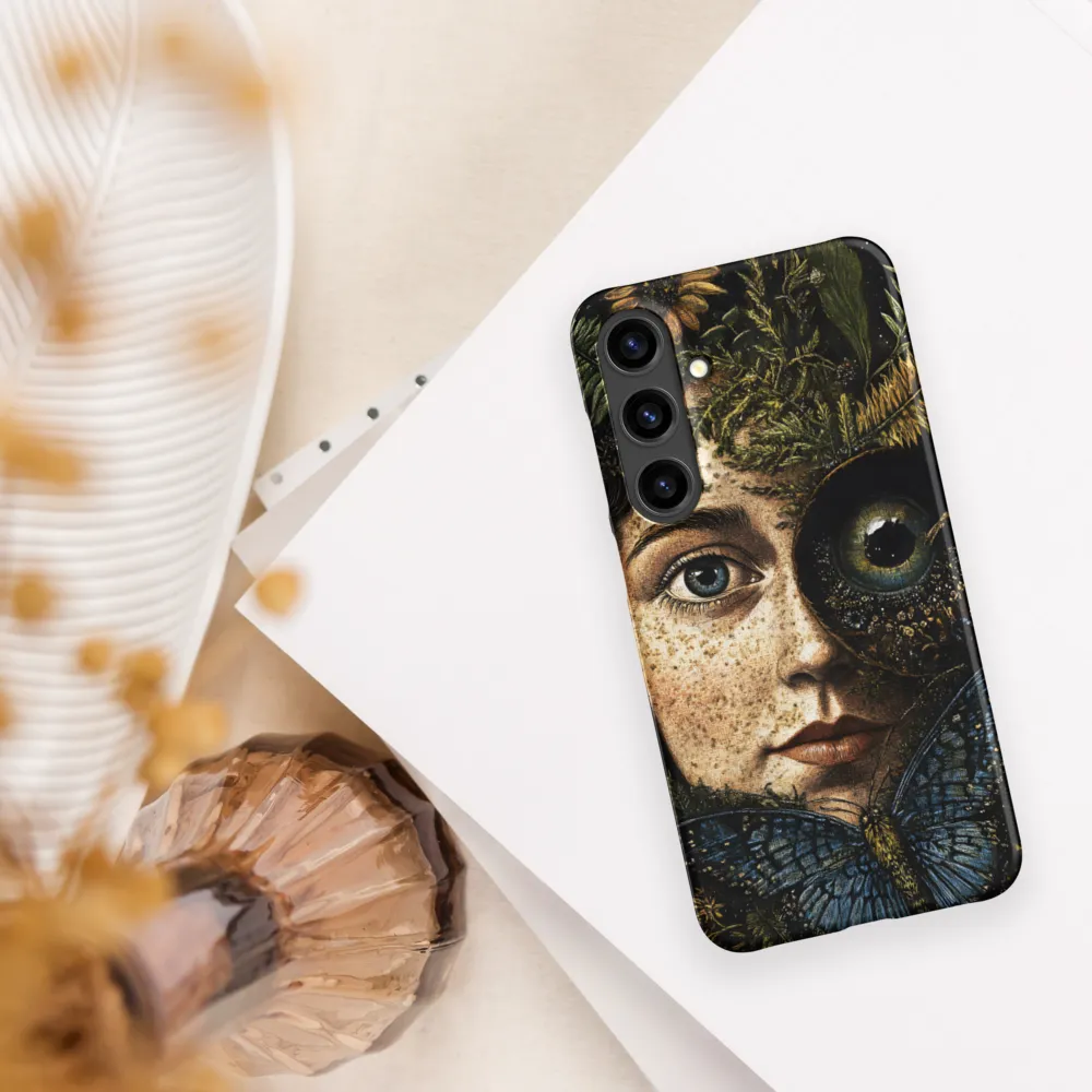 Nature's Embrace: A Surreal Portrait | Phone Case |  S24 Plus | Snap Case | Matte