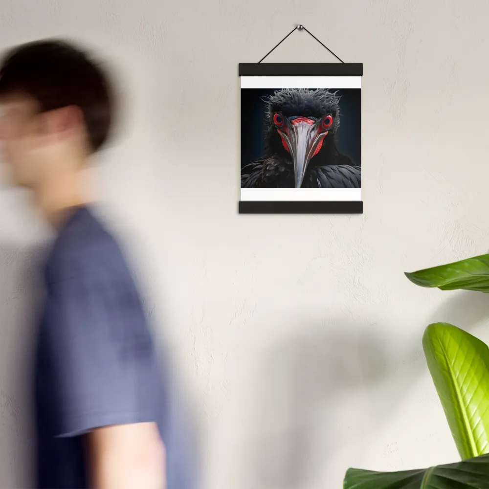Gaze of the Abyss | Poster With Black Wood Hanger | 8″×10″