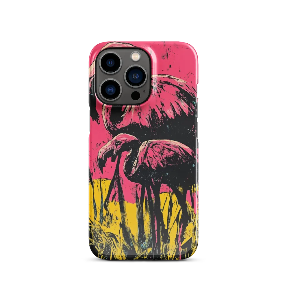 Flamingo Duet: A Pop Art Expression