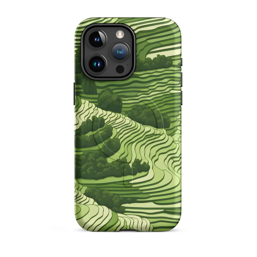 Waves of Green: An Abstract Landscape