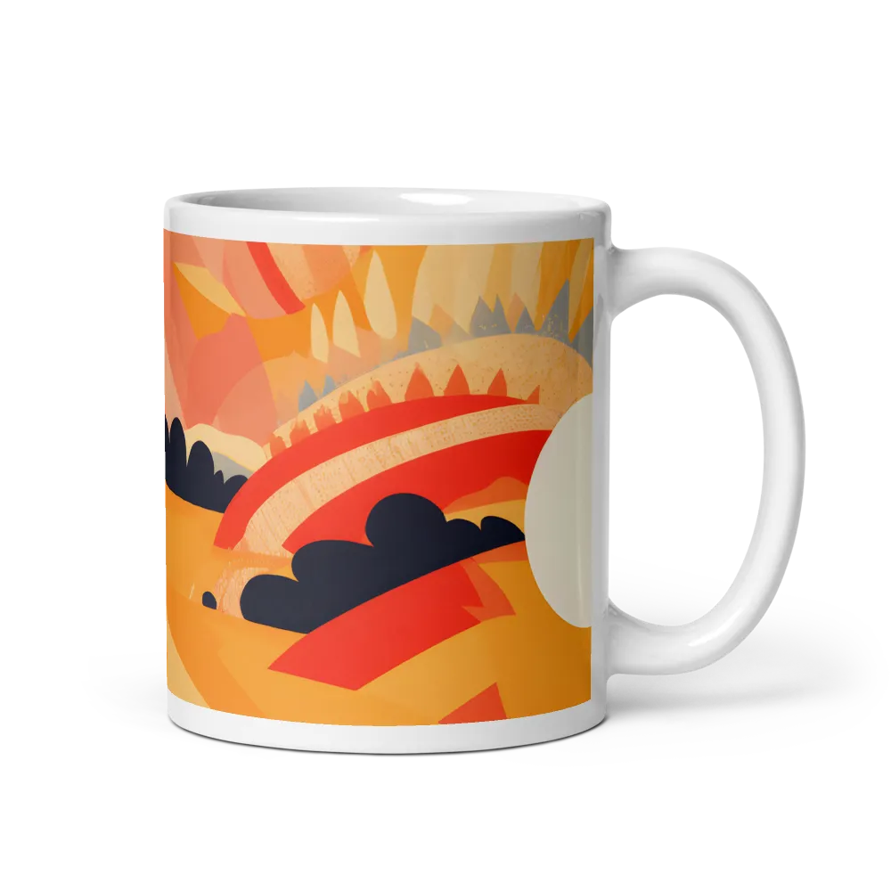 Whispers of the Abstract Horizon | Mug with White inside | 11 oz