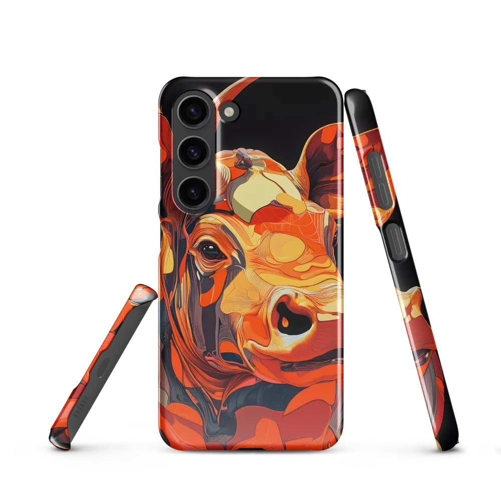 Modern Serenade: The Vibrant Cow