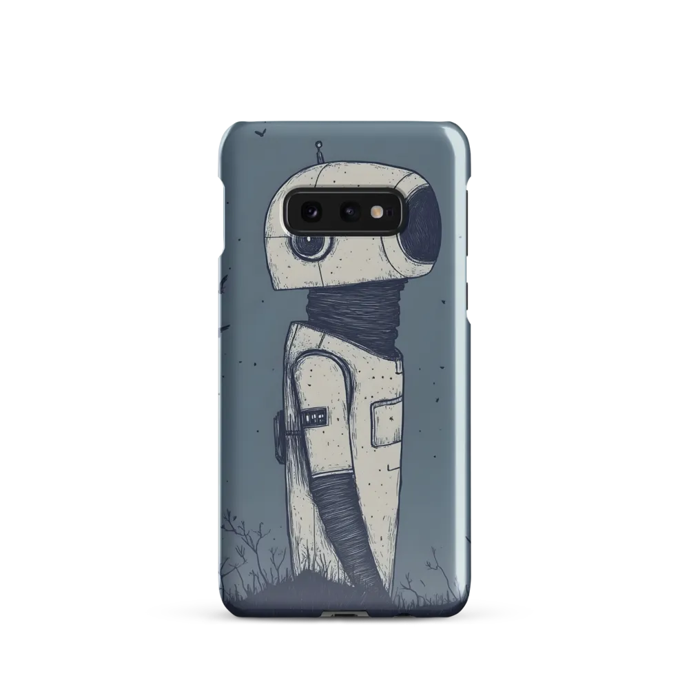 Contemplative Robot in a Barren Landscape | Phone Case |  S10e | Snap Case | Glossy