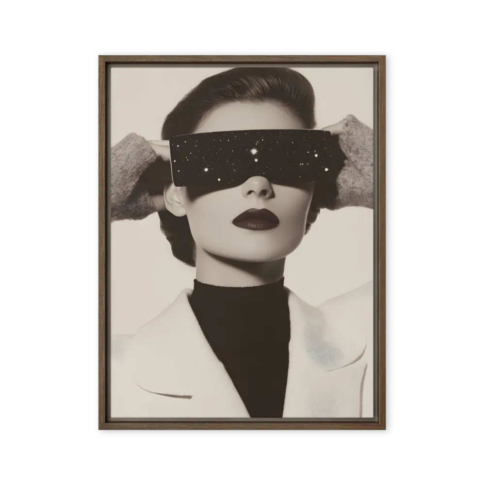 Celestial Elegance | Canvas with Brown Frame | 24″×32″