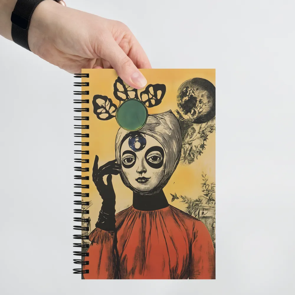 Enigmatic Portrait of Surrealism | Spiral Notebook