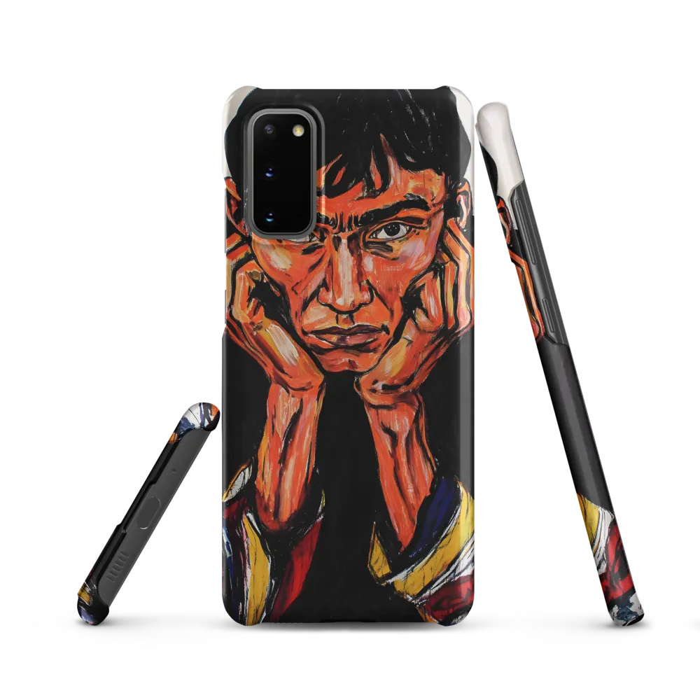 Contemplative Intensity: An Expressionist Portrait