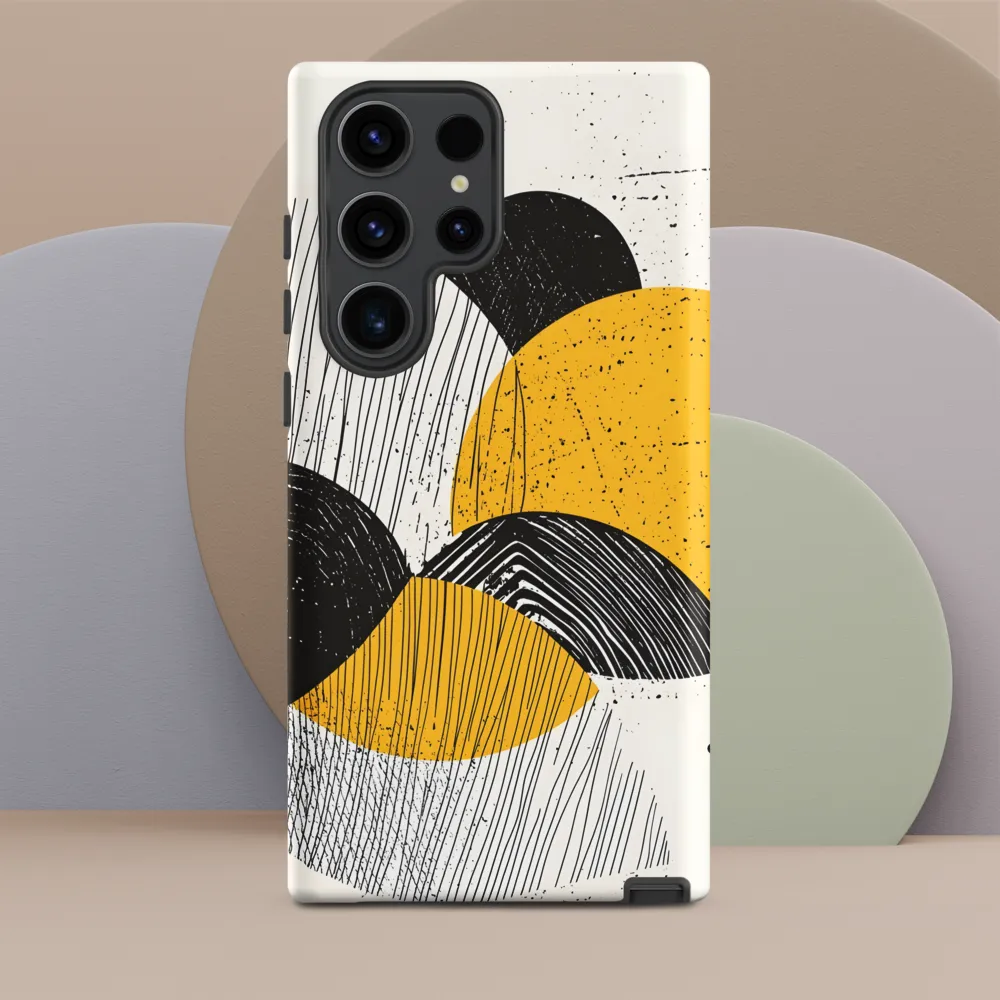 Dynamic Harmony in Black and Yellow