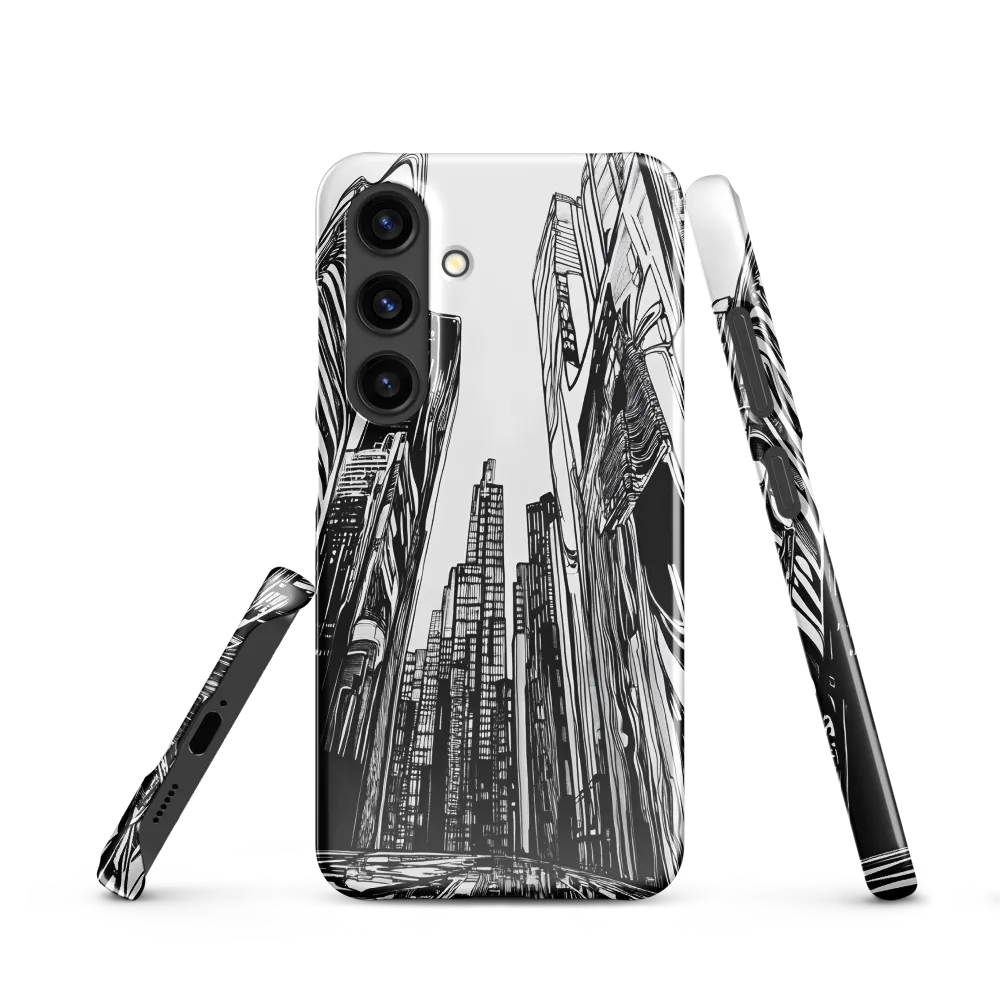 Urban Echoes: A Line Art Journey