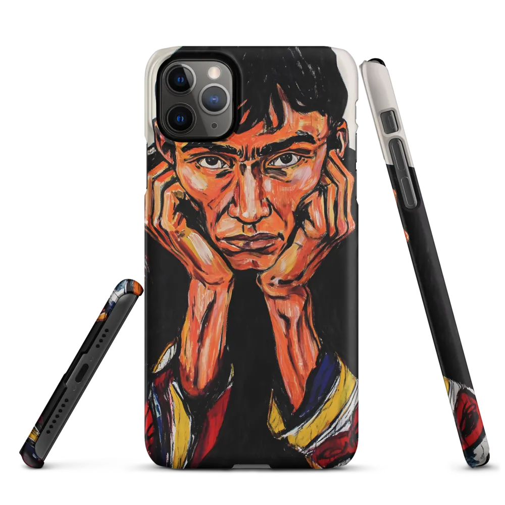 Contemplative Intensity: An Expressionist Portrait