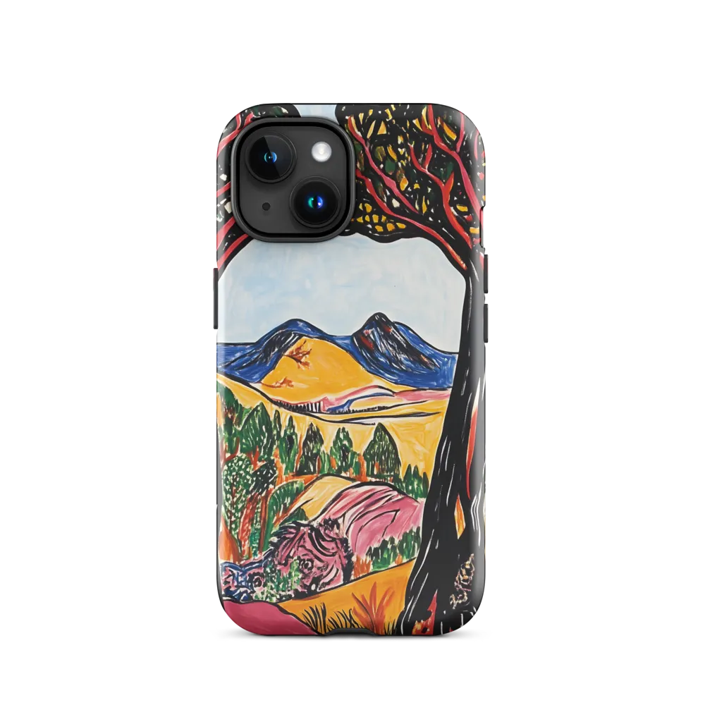 Vibrant Nature's Embrace | Phone Case |  15 | Tough Case | Glossy