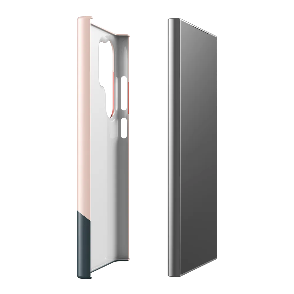 Contemplative Portrait in Minimalism | Phone Case |  S24 Ultra | Snap Case | Glossy