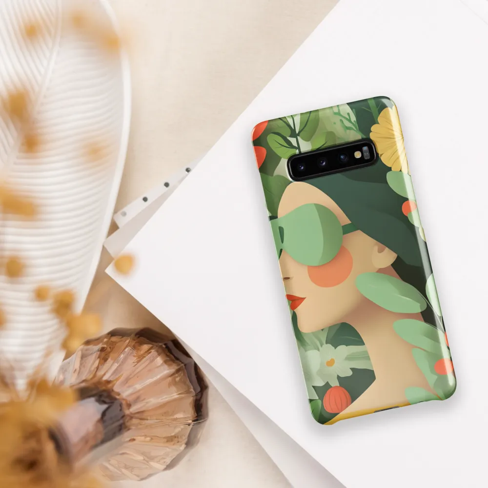 Nature's Serenity: A Modern Portrait | Phone Case |  S10 Plus | Snap Case | Glossy