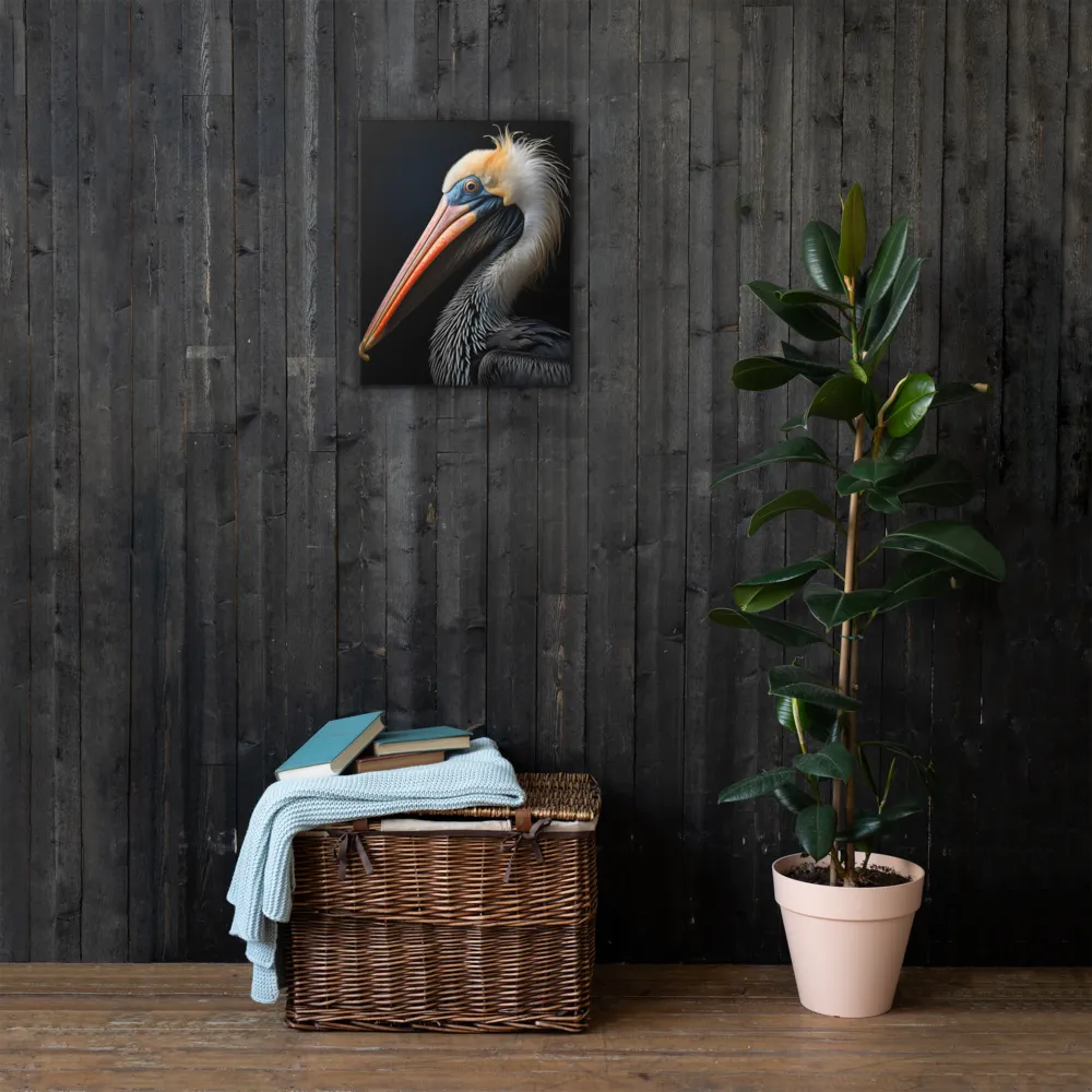 Majestic Portrait of a Pelican | Thin Canvas | 16″×20″