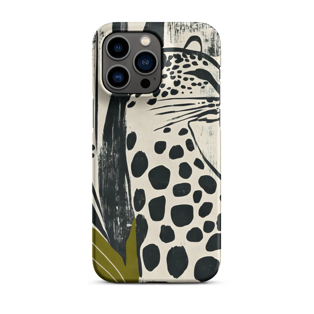 Leopard in Silhouette: A Modern Appeal | Phone Case |  14 Pro Max | Snap Case | Matte