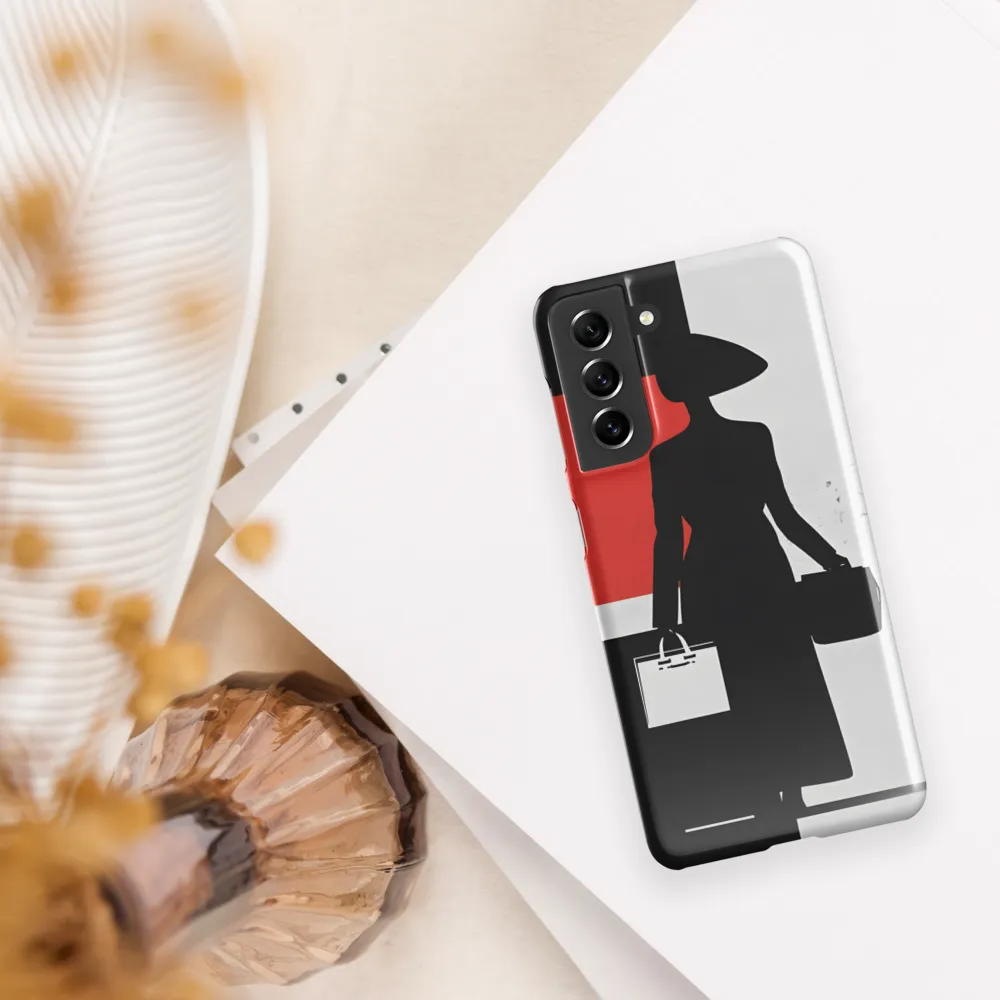 Silhouette of Elegance | Phone Case |  S21 | Snap Case | Glossy