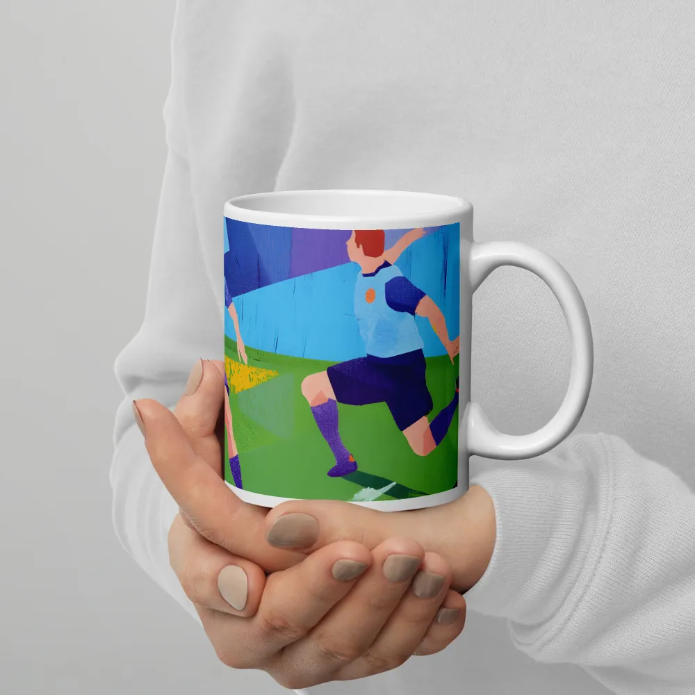 Dynamic Duel on the Field | Mugs | Multiple Sizes & Colors