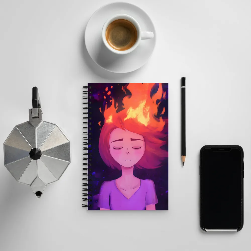 Flames of Introspection | Spiral Notebook