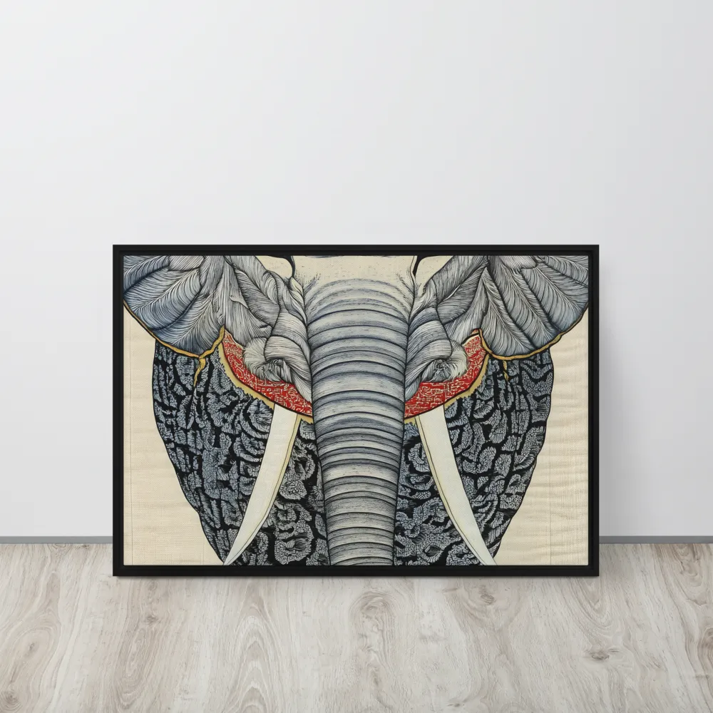 Majesty of the Elephant | Canvas with Black Frame | 20″×30″