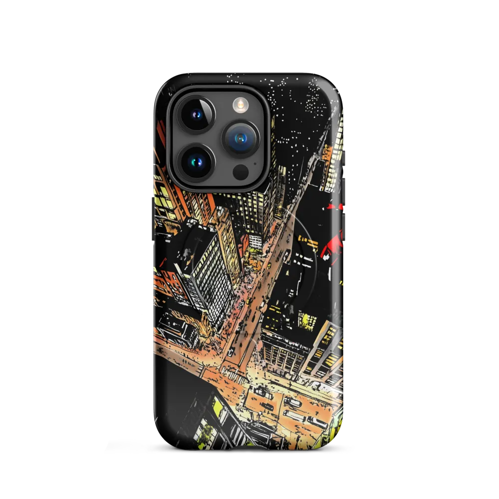 Urban Nightscape: A Bird's-eye View