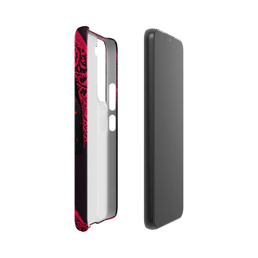 Neon Adornments: A Portrait of Cultural Expression | Phone Case |  S22 | Snap Case | Matte