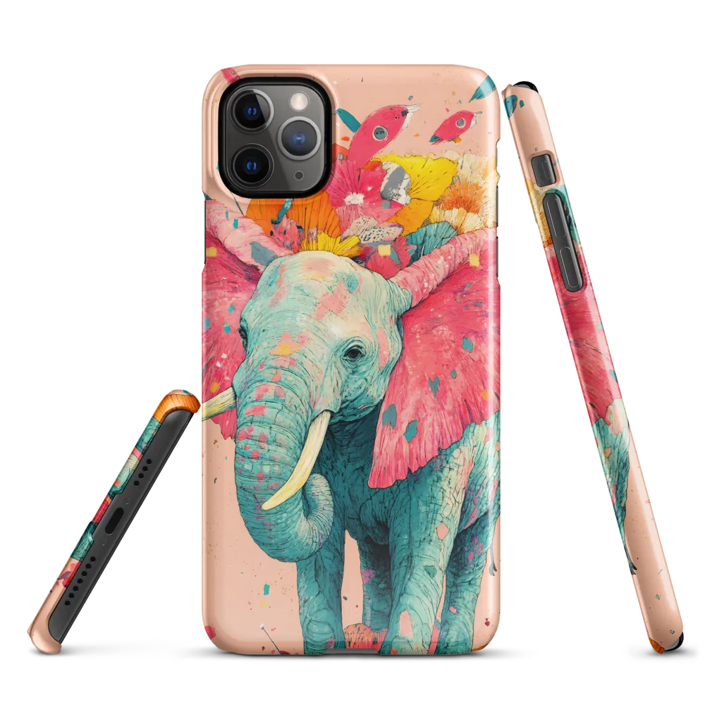 Whimsical Elegance: The Floral Elephant | Phone Case |  11 Pro Max | Snap Case | Glossy