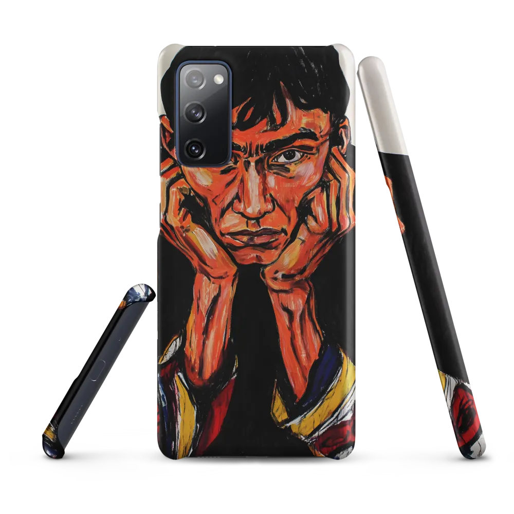 Contemplative Intensity: An Expressionist Portrait