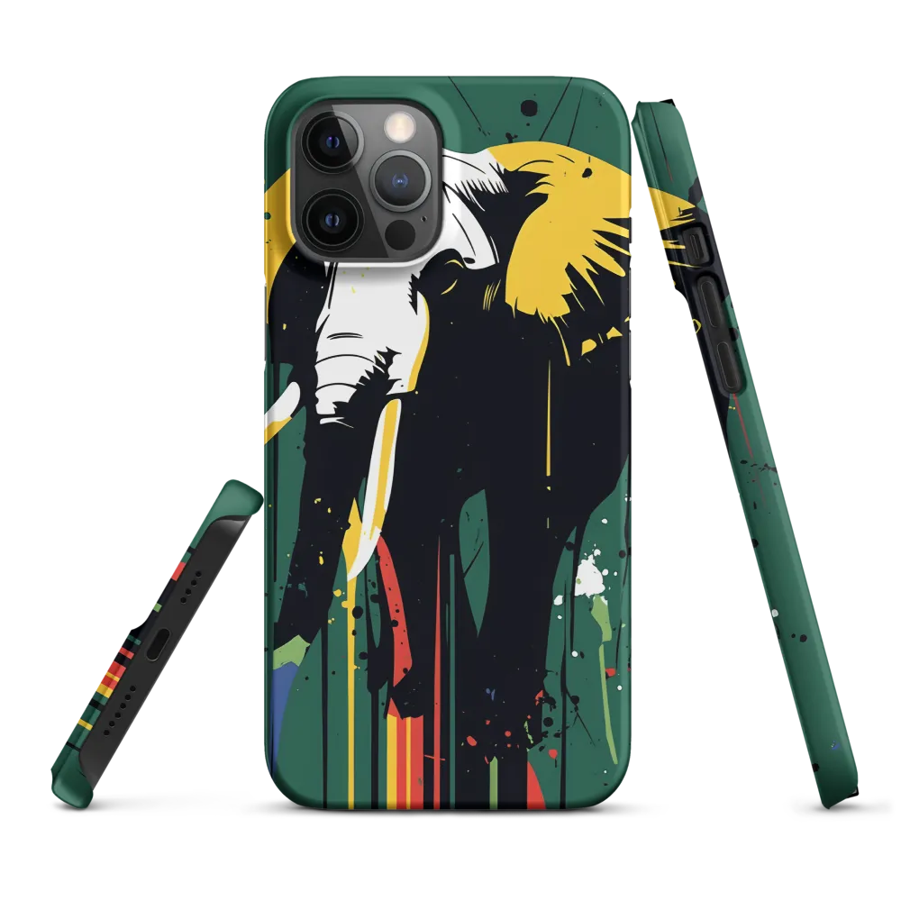 Majestic Minimalism: The Colorful Elephant