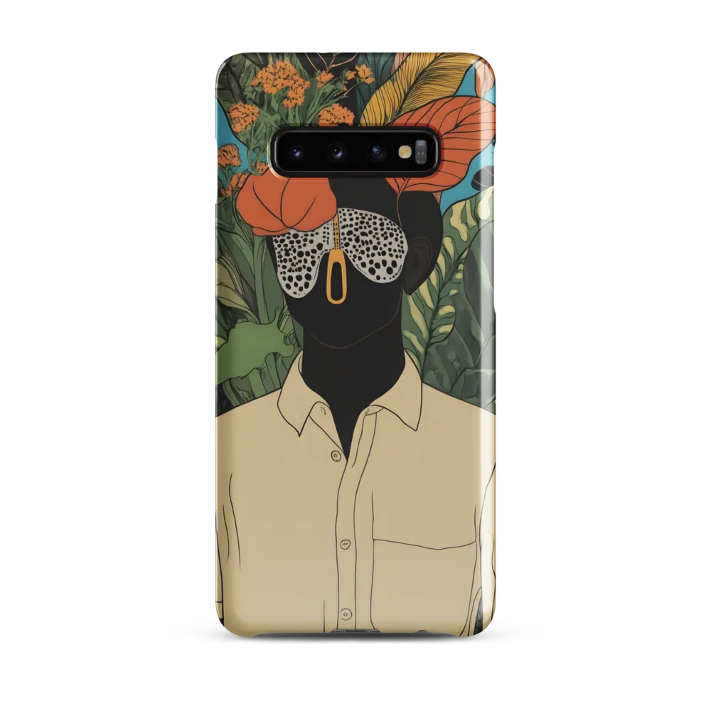 Enigmatic Flora: A Modern Portrait | Phone Case |  S10 Plus | Snap Case | Glossy