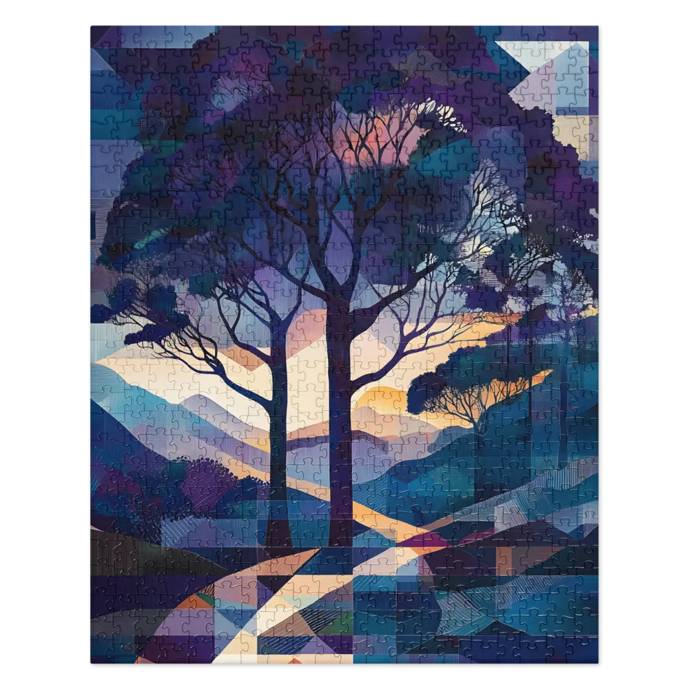 Tranquil Geometry: A Journey Through Color | Jigsaw Puzzle | 520 pieces