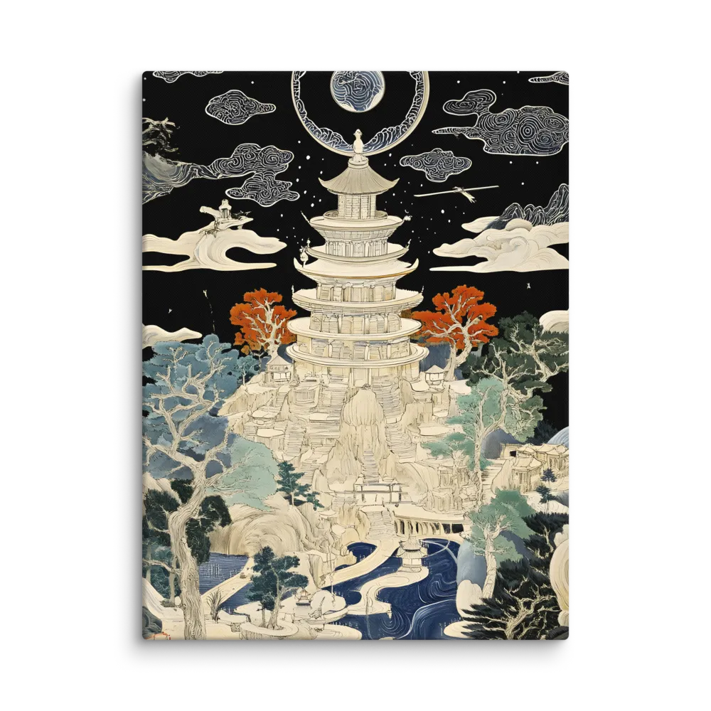 Whispers of the Pagoda | Canvas | 30″×40″