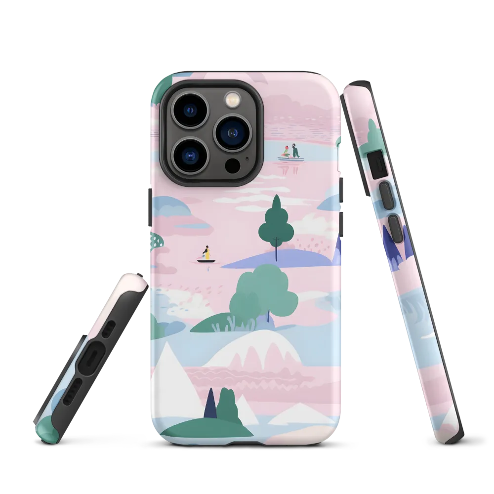 Whimsical Reflections: A Journey Through Landscapes | Phone Case |  13 Pro | Tough Case | Matte