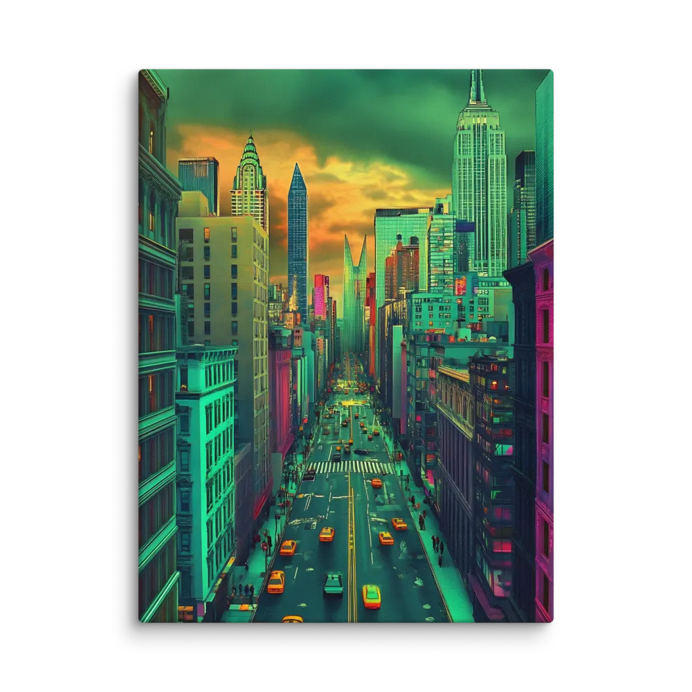 Urban Surrealism: Neon Dreams | Canvas | 30″×40″