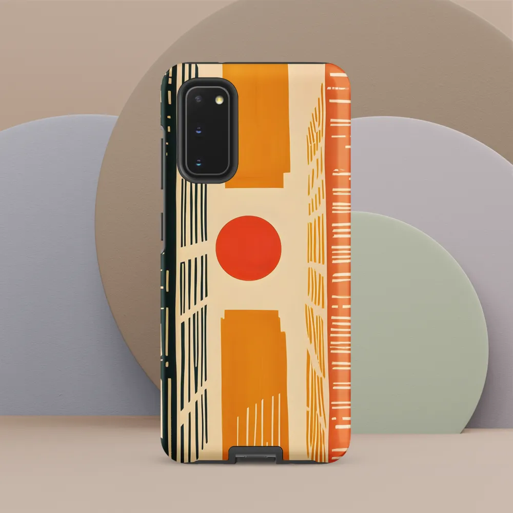 Urban Harmony: A Geometric Sunrise